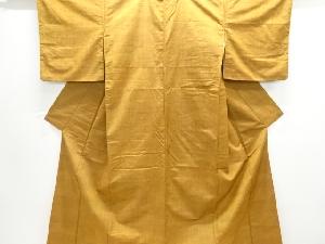 雨縞模様織り出し手織り紬着物